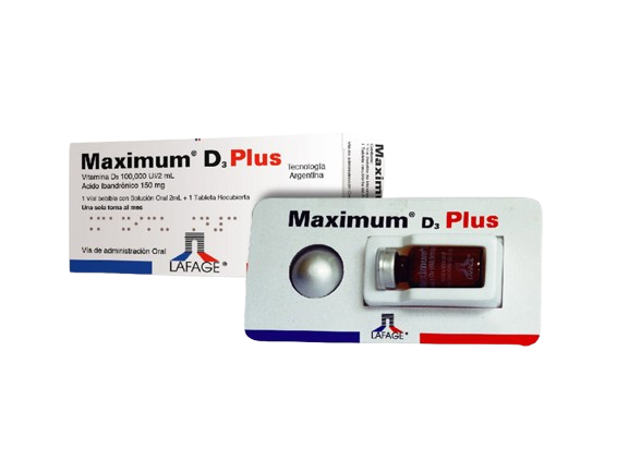 MAXIMUM D3 PLUS + 1 TAB. ACIDO X 1 VIAL